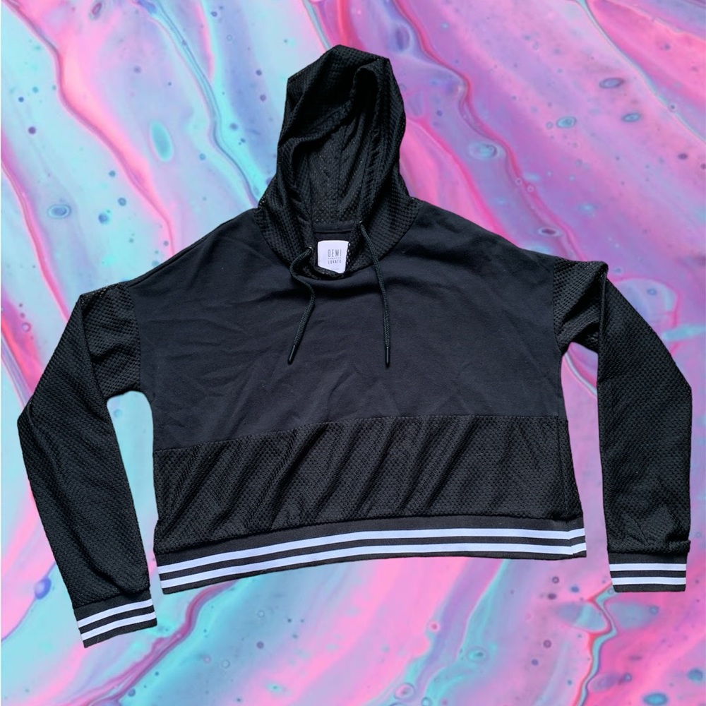 Demi lovato fabletics crop top hoodie